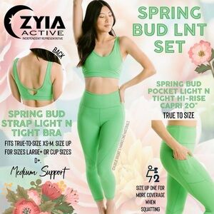 NWT Zyia Spring Bud Light n Tight set